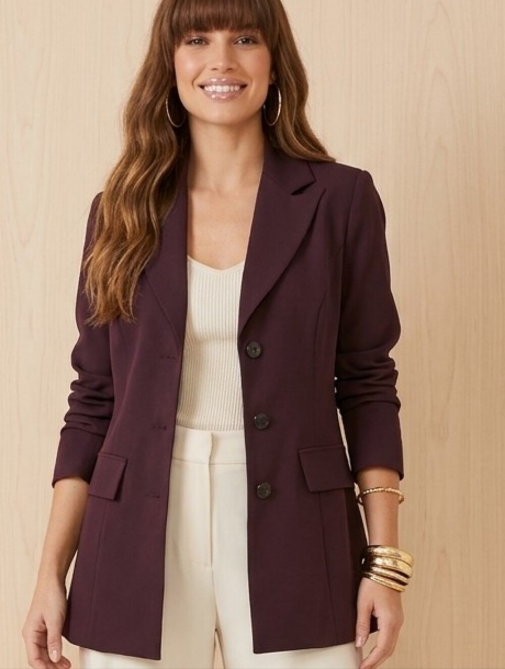 Plum blazer